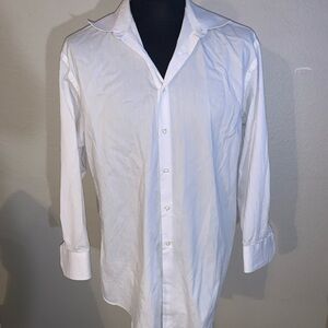 Beverly Hills Polo Club White Classic Fit Long Sleeve Size 16 1/2 or 32 - 33